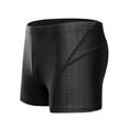 thumbnail image 2 of zeranth Men Swimming Shorts Waterproof Quick Dry High Elasticity Mid Waist Soft Breathable Solid Color Plus Size Swimming Pants, 2 of 6