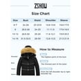 thumbnail image 3 of ZSHOW Girl's Rain Parka Snow Coat Waterproof Warm Fleece Lined Winter Ski Jacket Black 10-12, 3 of 9