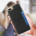 thumbnail image 4 of Wallet Case with Card Holder for iPhone7Plus iPhone8Plus,PU Leather Flip Case with Snap Button,Protective Bumper Phone Cover[Shockproof] Back Flip Cover with Lanyard Card Pocket-Black, 4 of 7