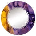 thumbnail image 3 of DESIGN ART Designart 'Purple And Brown Luxury Abstract Fluid Art' Printed Modern Wall Mirror 20in.x30in., 3 of 5