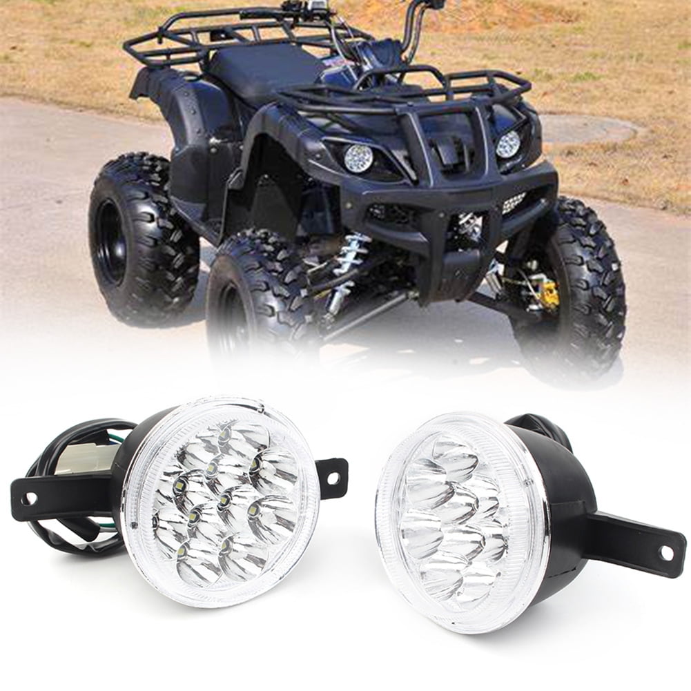 ZS 2x LED Front Light Lamp 3 wire For ATV Quad GY6 150CC 250CC Taotao