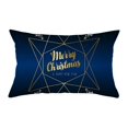 thumbnail image 1 of asddcavvf Blue Christmas Velvet Printed Lumbar Pillow Covers and Sofa Cushion Covers Size Silk Pillowcases Silk Hair Pillowcase Silk Pillowcase for Kids, 1 of 5