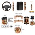thumbnail image 7 of HUIACONG Highland Cow Sunflower Aztec Car Seat Covers Full Set 14 Pcs Universal Fit Anti-Slip Washable Vehicle Interior Accessories with Steering Wheel Cover Seat Belt Pads, 7 of 7