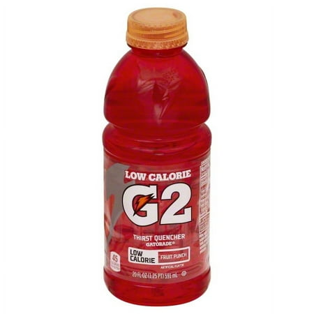 Gatorade G2 Lower Sugar Thirst Quencher Fruit Punch Sports Drink, 20 fl oz, 1 Count Bottle