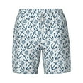 thumbnail image 4 of Lsque Mens Swim Trunks Nautical Theme Anchors Pattern - Bathing Suit Compression Liner - Beach Swim Shorts Swimwear - (S-3XL) - Stretch Quick Dry -X-Large, 4 of 9