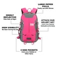 thumbnail image 4 of Riderbag Hi Vis Reflective Bike Motorcycle Backpack Pink, 4 of 13