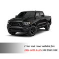 thumbnail image 5 of Coverado Funda De Asiento Ram Impermeable Dooge Ram 1500 Funda De Asiento Compatible Con Ram 1500 2500 3500 2002-2025 Con Banco Curvo Ram 1500 Accesorios (Delantero Gris Oscuro), 5 of 5