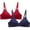 Red, variant on Samickarr Wireless Full Coverage Bra For Women Small Cup Two-row Breathable Causual Wire Free Daily-Comfort With Soft Support Underwear