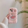 thumbnail image 1 of Cute Cartoon Anime Role Hello Kitty Plush Phone Case for IPhone 11 12 13 14 15 Pro Max Soft Lovely Fuzzy Anti-fall Back Cover RJ, 1 of 6