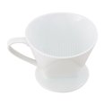 thumbnail image 1 of Filtro de café Cone Fino de porcelana blanca fina #4, 8-12 tazas, 1 of 7