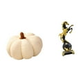 thumbnail image 6 of Dualoai Halloween Pumpkin Pillows Horse Figurine Modern Statue Collection Stuffed Pillow Decoration Plush Decorative Sofa Cushion Animal Sculpture for Bedroom Centerpiece Fireplace Living Room, 6 of 8