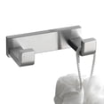 thumbnail image 3 of Baño 2 ganchos Toallero doble Gancho Soporte para cepillos Soporte para papel Soporte para papel Juego de metal gris, toallero, 3 of 5