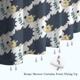 thumbnail image 6 of Black Cute Hedgehog Pattern Shower Curtain 72"x72" ,Bathroom Decorative Shower Curtains Set with 12 Hooks,Modern Waterproof Washable Shower Curtain, 6 of 6