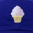 thumbnail image 5 of DALIX Soft Serve Ice Cream Hat Cotton Baseball Cap in Royal Blue, 5 of 7