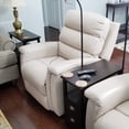 thumbnail image 5 of End Table with 2 Drawer and Open Shelf Narrow Nightstand for Living Room Sofa Furniture (Espresso), 5 of 5