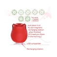 thumbnail image 3 of Vibromasseur à Succion Wild Rose - Rouge, 3 of 4