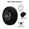 thumbnail image 2 of Gukieu Mystery House Halloween Night Print Car Tire Cover, Adjustable Waterproof and Dustproof Tire Protection Cover, Suitable for SUV, Truck, Van-15 inch, 2 of 6
