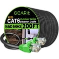 thumbnail image 1 of Cable de conexión Ethernet GearIt RJ45 Cat-6 60,9 m negro para exteriores, 1 of 8