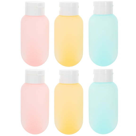 WHAMVOX  6 Pcs Small Travel Containers Bottle Shampoo Refillable Size