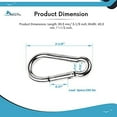 thumbnail image 6 of MARINE CITY Clip Snap Hook with Ring, 316 Grade Stainless Steel, Rust-Free, Ideal for Boating, Climbing, and Outdoor Activities 4 Pcs, 6 of 8