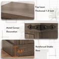thumbnail image 6 of Yeahumalia 71'' Electric Fireplace TV Stand for 80'' TVs, Wooden Media Console Table, 1500W 36'' Fireplace, Grey, 6 of 8