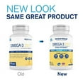 thumbnail image 2 of Oceanblue Omega-3 2100 - 120 ct - 2 Pack - Triple Strength Burpless Fish Oil Supplement with High-Concentration EPA and DHA - Wild-Caught - Orange Flavor (120 Servings) - Label May Vary, New Packaging, 2 of 3
