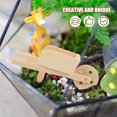 thumbnail image 3 of OULII 2 Pcs Mini Wheelbarrow Models for Birthday Decor Miniature Garden, 3 of 8