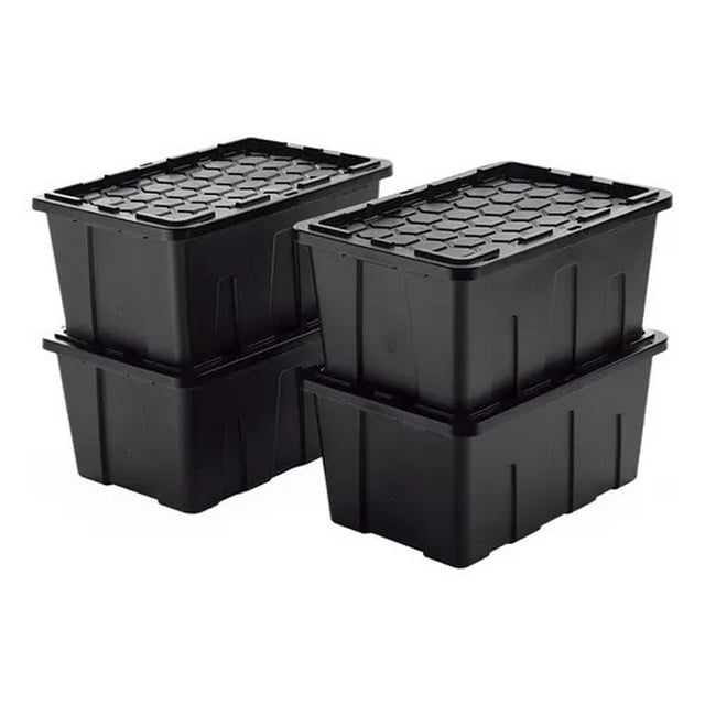 Set 4 Cajas Organizadora Uso Rudo Ecoforte 114lts / 30 Ga