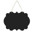 thumbnail image 1 of Shisuyan Chalkboard Sign Double-Sided Erasable Message Board Blackboard Wall Decor Signs with Hanging String (160208), 1 of 6
