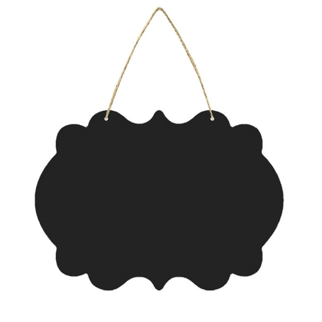 Shisuyan Chalkboard Sign Double-Sided Erasable Message Board Blackboard Wall Decor Signs with Hanging String (160208)