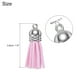 thumbnail image 2 of Uxcell 200 Pcs Borlas de llavero, Borlas de cuero al por mayor para manualidades, Pendientes de borlas de colores, Rosa, 2 of 5