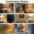 thumbnail image 5 of 24.25" Table Lamps Set of 2 Modern Ceramic Lamps for Living Room Bedside Lamps Gold Lamps for Night Stands Boho Bedroom Lamps Farmhouse Side Table Lamps End Table Lamps, 5 of 9