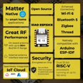 thumbnail image 5 of Para XIAO ESP32C6-2,4 GHz WiFi 6, Bluetooth 5.3 para Zigbee Thread (802.15.4), ESP Rain Maker, IoT, 2 Piezas, 5 of 5