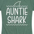 thumbnail image 3 of Instant Message - Auntie Shark - Women's Short Sleeve Graphic T-Shirt, 3 of 6