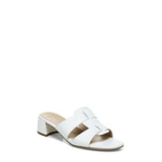 Naturalizer Joey Slides White Leather 8W