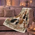thumbnail image 6 of Vintage Cavalier Charles Spaniel Portrait, Festive Pet Portrait Pattern, Warm Flannel Blanket for Living Room and Bedroom, Dog Lovers person's Day Gift, Pet Lover Home Decor, 6 of 9