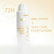 Dove Womens Whole Body Deodorant Cooling Spray Peach & White Tea Aluminum Free, 4 oz