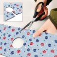 thumbnail image 6 of Yayeee Faucet Mat for Kitchen Sink 30" Diatomite Long Splash Guard Pad, Blue Cartoon Paw Pattern, 2 Pack, 6 of 7