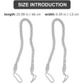 thumbnail image 4 of 2pcs Durable Simple Hand- Woven Curtain Tie Rope Practical Curtain Strap, 4 of 7