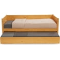 thumbnail image 6 of Camaflexi Mid-Century Solid Wood Twin Daybed with Trundle, Scandinavian Oak, 6 of 12