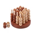 thumbnail image 2 of Juego de mesa CUTICAT 4 Connect in a Row 3D educativo de madera para niños, 2 of 8