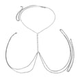 thumbnail image 2 of Cadena de pecho Fernando para mujer Ajustable Bikini Cintura Plata, 2 of 6