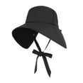 thumbnail image 4 of Sombrero de protección solar jinwen desmontable de moda gorra de pesca pescador Negro, 4 of 8