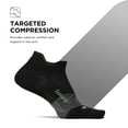 thumbnail image 4 of Feetures Elite Ultra Light Cushion Ankle Socks - Sport Sock with Targeted Compression - New Black, M (1 Pair), 4 of 8
