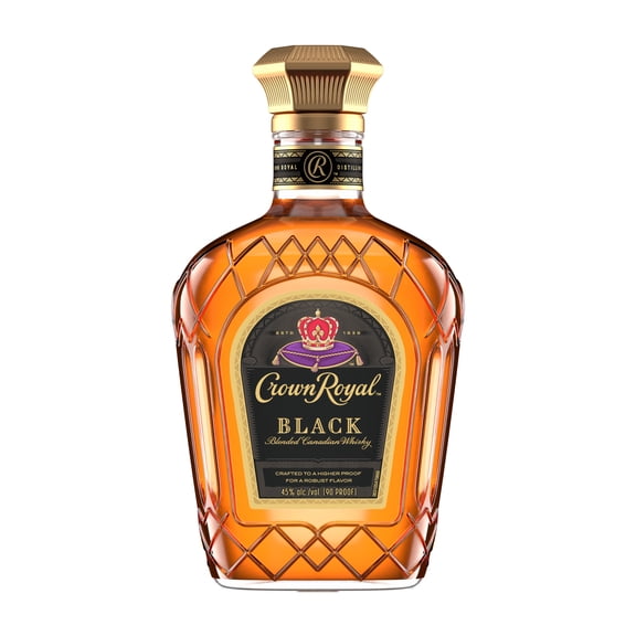 Crown Royal Black Blended Canadian Whisky, 375 mL, 45% ABV