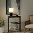 thumbnail image 4 of Evelyn&Zoe 15" Modern/Contemporary Mini Lamp with White Drum Linen Shade, 4 of 7