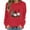 Red-5, variant on Women's Christmas Sweatshirts Long Sleeve Crewneck Ribbed Cuffs Holiday Pullover Shirts Pink-5 XS