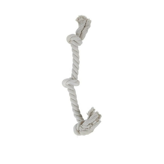 100% Cotton Rope Interactive Dental Dog Tug Medium to Larger Breed 20 inch Toy (1 Rope Toy)