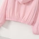 thumbnail image 5 of Chaquetas y abrigos casuales con capucha de manga larga para primavera/verano, de moda, versátiles, ligeros, con capucha, de color liso para niñas, camisa de manga corta para niños., 5 of 9