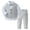 Grey, variant on Baby Boys 4Piece Gentleman Suit Long Sleeve Dress Shirt Tuxedo Vest Long Pants Sets Baptism Light Blue 80